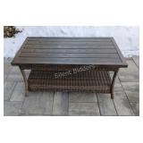 Hampton Bay Beacon Park Wicker Patio Coffee Table
