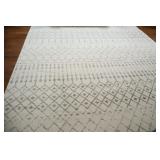 Bodrum, Gray Geometric Style Polypropylene Carpet