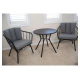 IKEA Metal Bistro Set w Sunbrella Cushions