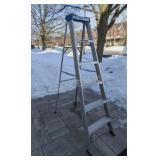 Lite Brand Aluminum Folding Stepladder - 6 Feet