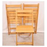 Scandinavian Bistro Designs, Folding Wooden Chairs