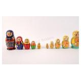 VTG 2 Sets- 5-PC Russian Matryoshka Stacking Dolls