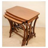Antique Regency-Style Wood Nesting Tables