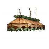 Tiffany-Style Stained Glass Billiard Pendant Lamp
