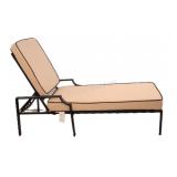 Adjustable Chaise Lounge - Black Aluminum