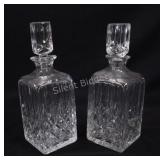 VTG Cut Crystal Square Whiskey Decanter