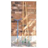 Various Long-Handled Gardening Tools