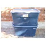 Set of 2 Centrex Plastics Rugged Totes