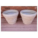 Large 16" Plastic Garden Planters