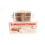 Lagostina Stainless Large Roasting Pan w Rack