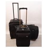 Black Mixed Softside Carry-On Luggage