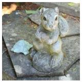 Concrete Squirrel & Turtle Garden Decor