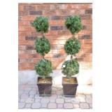 Artificial Christmas Topiary Tree