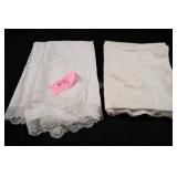 Cotton Embroidered & Cut Out & Lace Tablecloth