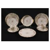Antique Limoges Luncheon Set (2) w Serving Dishes