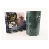 Mid Century Metal Container w TSAR Hard Cover Book