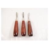 3-piece U.J. Ramelson Dog Leg Chisel Set
