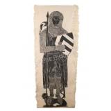 Medieval Brass Rubbing, 62" Sir John  d