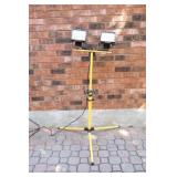 Dual Lamp Exterior Work Lights on Stand