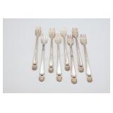 Silverplate Appetizer Fork Set