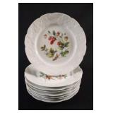 Dansk Embossed  'Ivy' Salad / Dessert Plates x 8