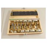 Set of 17 Forstner Bits in Wooden Case