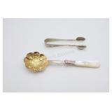 Silverplate Berry Spoon & Relish Tong