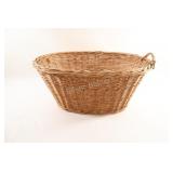 Classic Oval Wicker Laundry Basket Woven