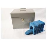 Retro Metal Storage Case & Metal Book Ends