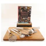 VTG Cooking Utensils, Cutting Board, Cook Books