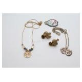 Sterling Silver Necklace, Earrings & Pendant