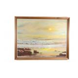 Impressionist Coastal Seascape Painting