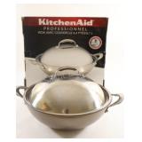 Kitchen Aid Professional Stainless Covered Wok