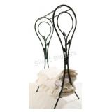 Wrought Iron Decorative Towel Holder w Towels