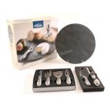 Trudeau Slater Set w Steel Cheese Tools