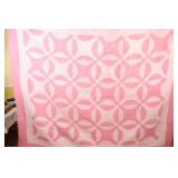 VTG Bubble Gum Pink Quilt