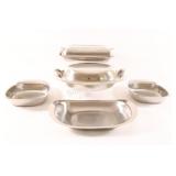 Modernist Stainless Steel, Serving Dishes