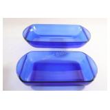 Anchor Hocking Essentials Cobalt Blue Glass Bakers