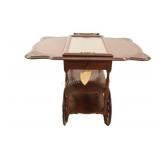 Gibbard, Solid Walnut Tea Cart w Removable Tray