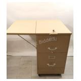 Two-Drawer Vertical Metal Fling Cabinet