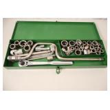 SAE - 1/2" Drive Socket Set in Metal Case