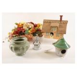 Artificial Floral Arrangement, Ceramic Containers