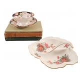 VTG Hardcover Books, Candy Dish & Tea Cup Set