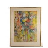 Libby Altwerger "Bottles", Signed Watercolor Art