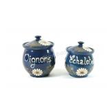 VTG French Ceramic Ludwig Soufflenheim Crocks