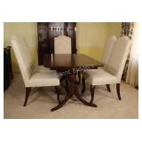 Classic Regency Dining Table w Camel-Back Chairs