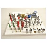 Impressive array of Router Bits and Collet Sleeves
