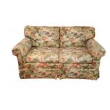 Ethan Allen Floral Two Seater Sofa Loveseat (1-2)