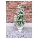 NOMA Potted Christmas Tree in Planter - 4 Ft