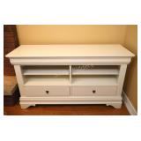 Designer Hand Crafted White Painted Console (2-2)